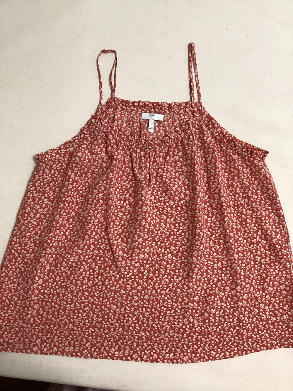 Joie Silk Camisole with Ruffles and Tucking